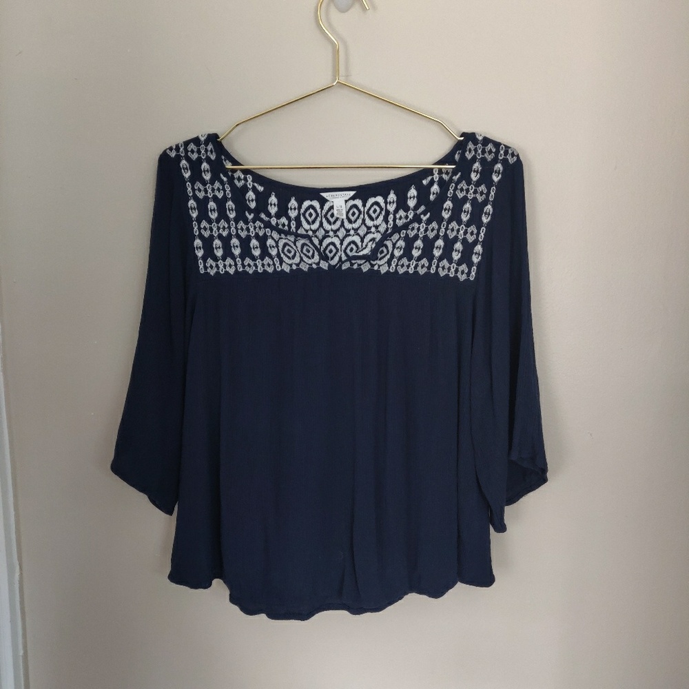 Aeropostale blouse navy blue